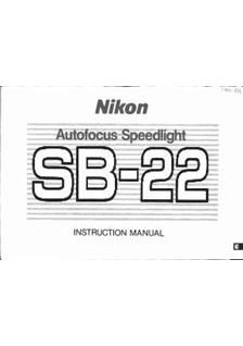 Nikon SB 22 manual. Camera Instructions.